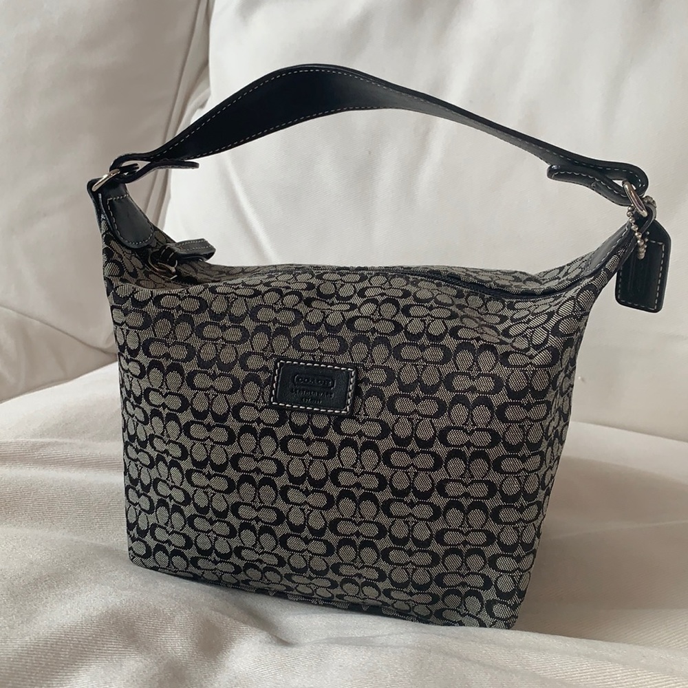Black Coach Signature Mini Bag